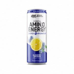 Optimum Nutrition ESSENTIAL AMIN.O. ENERGY+ Electrolytes Sparkling Blueberry Lemonade 355ml * 12 Cans (12 Servings) Türkiye | 356821PUS