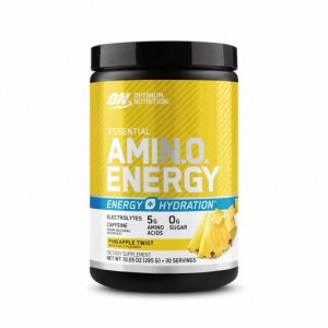 Optimum Nutrition Essential AMIN.O. ENERGY + Electrolytes Pineapple Twist 0.63 lb (30 Servings) Türkiye | 403286BWM