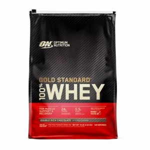 Optimum Nutrition GOLD STANDARD 100% WHEY™ Double Rich Chocolate 10 lb (149 Servings) Türkiye | 698452HZO