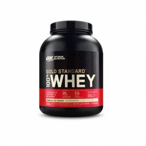 Optimum Nutrition GOLD STANDARD 100% WHEY™ Vanilla Ice Cream 5 lb (73 Servings) Türkiye | 753840LTH