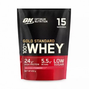 Optimum Nutrition Gold Standard 100% Whey Protein Powder Delicious Strawberry 450 grams (15 Servings) Türkiye | 963281YPZ