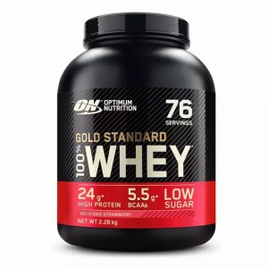 Optimum Nutrition Gold Standard 100% Whey Protein Powder Delicious Strawberry 2.28 kg (76 Servings) Türkiye | 039458ZFT