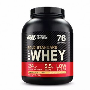 Optimum Nutrition Gold Standard 100% Whey Protein Powder French Vanilla 2.28 kg (76 Servings) Türkiye | 981543OGT