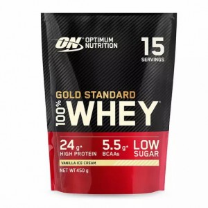 Optimum Nutrition Gold Standard 100% Whey Protein Powder Vanilla Ice Cream 450 grams (15 Shakes) Türkiye | 720854OSX