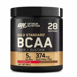 Optimum Nutrition Gold Standard BCAA Train + Sustain Strawberry Kiwi 266 grams (28 Servings) Türkiye | 785142TWB