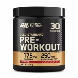 Optimum Nutrition Gold Standard Pre-Workout Fruit Punch 330 grams (30 Servings) Türkiye | 273964AGB