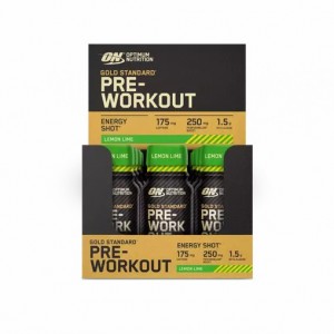 Optimum Nutrition Gold Standard Pre-Workout Shot Lemon Lime 720 ml (12 pieces) Türkiye | 489071KWS