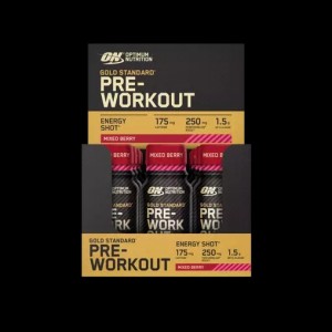 Optimum Nutrition Gold Standard Pre-Workout Shot Mixed Berry 720 ml (12 pieces) Türkiye | 530147VHE