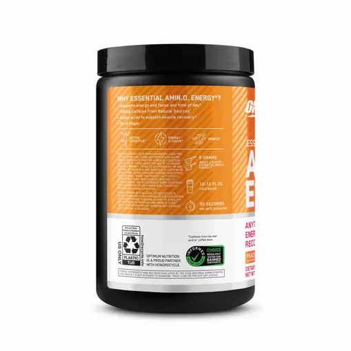 Optimum Nutrition ESSENTIAL AMIN.O. ENERGY® *new* Peach Mango Tango - Notify Me 0.6 lb - Notify me Türkiye | 634951RID