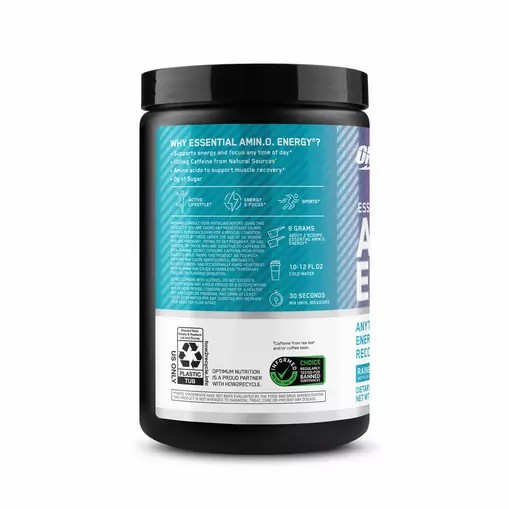 Optimum Nutrition ESSENTIAL AMIN.O. ENERGY® *new* Rainbow Sherbet - Notify Me 0.6 lb - Notify me Türkiye | 752943OHV