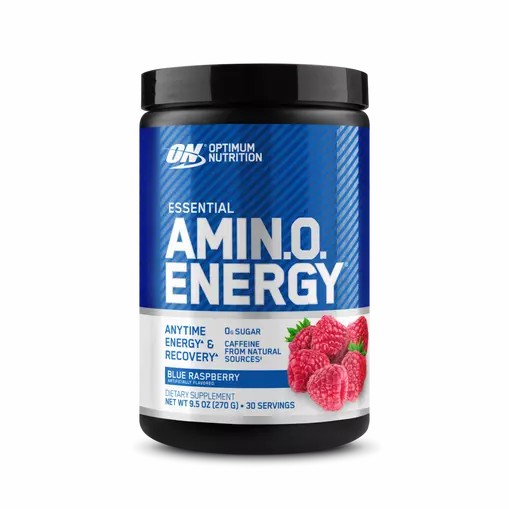 Optimum Nutrition ESSENTIAL AMIN.O. ENERGY® Blue Raspberry 0.6 lb (30 Servings) Türkiye | 025813ZNJ