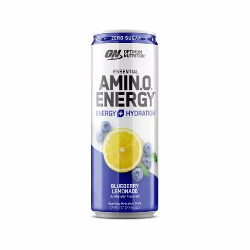 Optimum Nutrition ESSENTIAL AMIN.O. ENERGY+ Electrolytes Sparkling Blueberry Lemonade 355ml * 12 Cans (12 Servings) Türkiye | 356821PUS