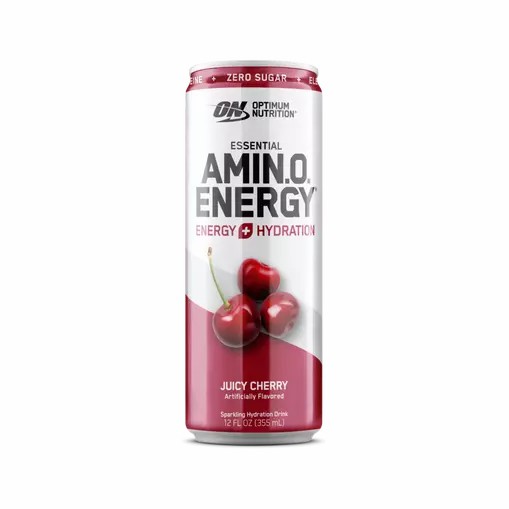 Optimum Nutrition ESSENTIAL AMIN.O. ENERGY+ Electrolytes Sparkling Juicy Cherry 355ml * 12 Cans (12 Servings) Türkiye | 790835YNA