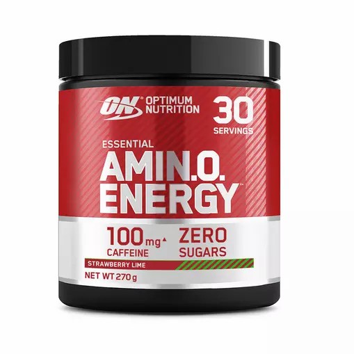 Optimum Nutrition Essential AMIN.O. Energy Strawberry Lime 270 grams (30 Servings) Türkiye | 037985LXG