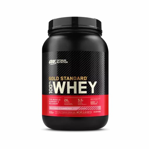 Optimum Nutrition GOLD STANDARD 100% WHEY™ Delicious Strawberry 2 lb (29 Servings) Türkiye | 236047JKT