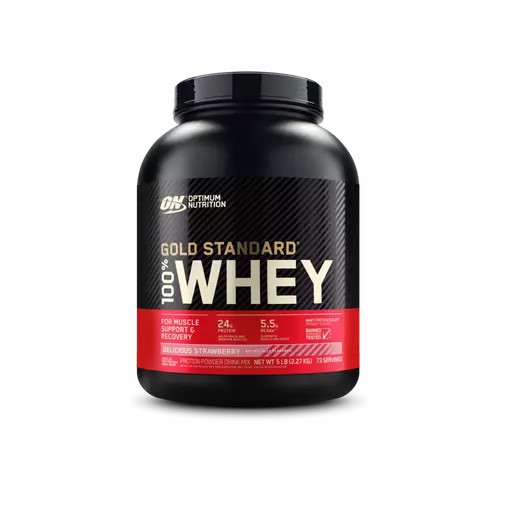 Optimum Nutrition GOLD STANDARD 100% WHEY™ Delicious Strawberry 5 lb (73 Servings) Türkiye | 732640TSD