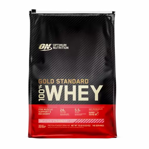 Optimum Nutrition GOLD STANDARD 100% WHEY™ Delicious Strawberry 10 lb (146 Servings) Türkiye | 280431PRQ