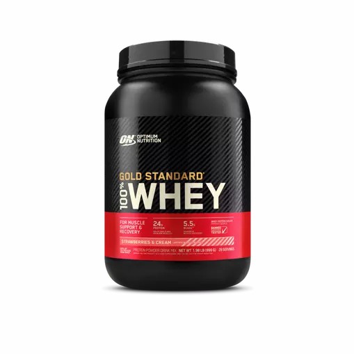 Optimum Nutrition GOLD STANDARD 100% WHEY™ Strawberries & Cream 2 lb (29 Servings) Türkiye | 508634SXL