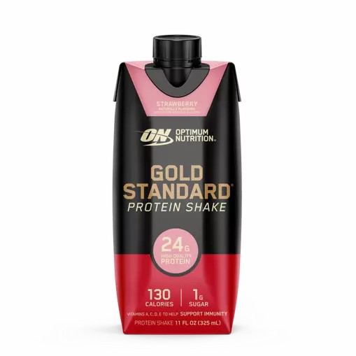 Optimum Nutrition GOLD STANDARD® Ready To Drink Protein Shake *new* Strawberry 12 Cartons (12 Servings) Türkiye | 628305KAS