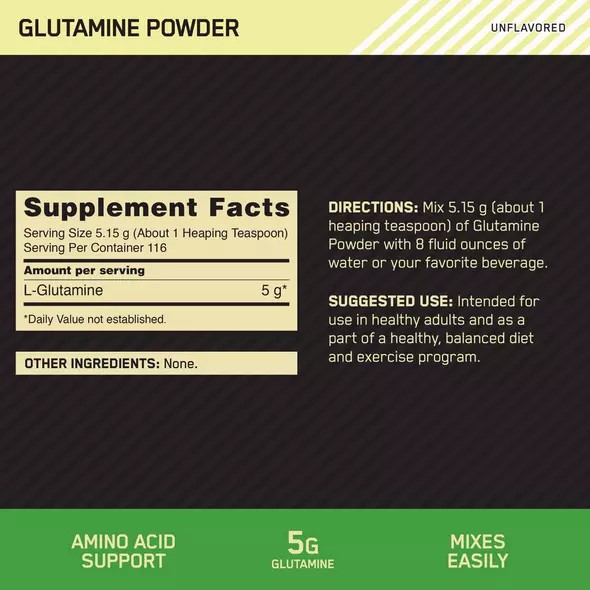 Optimum Nutrition Glutamine Powder 2.2 lb (194 Servings) Türkiye | 087923HZK