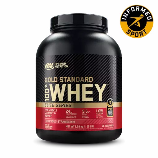 Optimum Nutrition Gold Standard 100% Whey - Elite Series Delicious Strawberry 2.27 kg Türkiye | 615479FRG