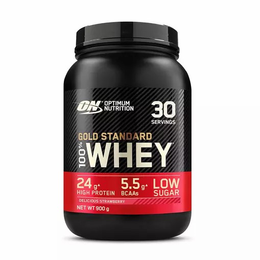 Optimum Nutrition Gold Standard 100% Whey Protein Powder Delicious Strawberry 900 grams (30 Servings) Türkiye | 176592DEX