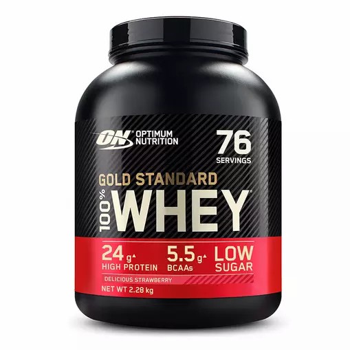 Optimum Nutrition Gold Standard 100% Whey Protein Powder Delicious Strawberry 2.28 kg (76 Servings) Türkiye | 039458ZFT