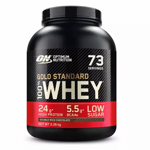 Optimum Nutrition Gold Standard 100% Whey Protein Powder Double Rich Chocolate 2.26 kg (76 Servings) Türkiye | 485901VPR