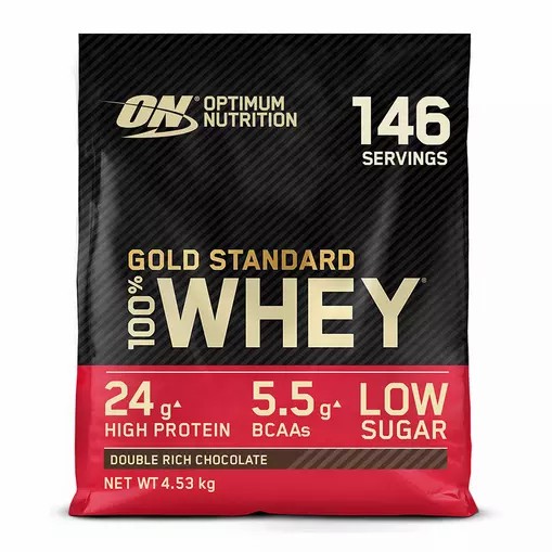 Optimum Nutrition Gold Standard 100% Whey Protein Powder Double Rich Chocolate 4.53 kg (146 Servings) Türkiye | 972381GRC