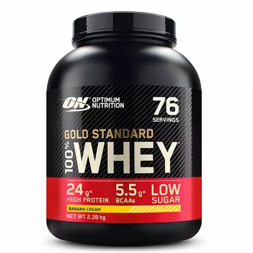 Optimum Nutrition Gold Standard 100% Whey Protein Powder Banana Cream 2.28 kg (76 Servings) Türkiye | 613874UPI