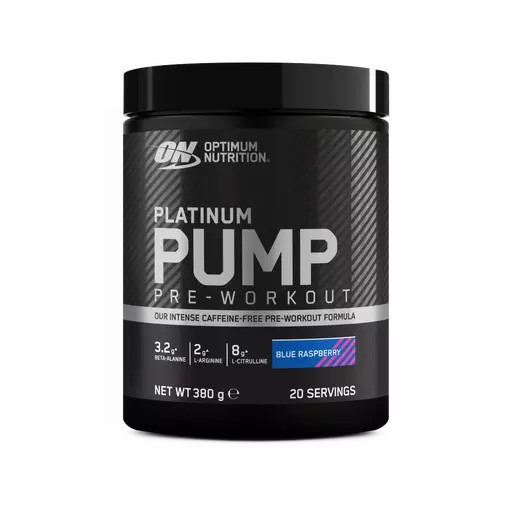 Optimum Nutrition Platinum Pump Pre-workout Blue Raspberry 380 grams (20 Servings) Türkiye | 247839JGR