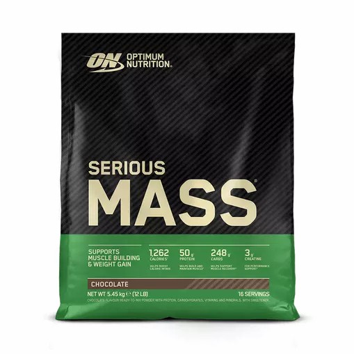 Optimum Nutrition Serious Mass Chocolate 5.45 kg (16 Servings) Türkiye | 829301OZA