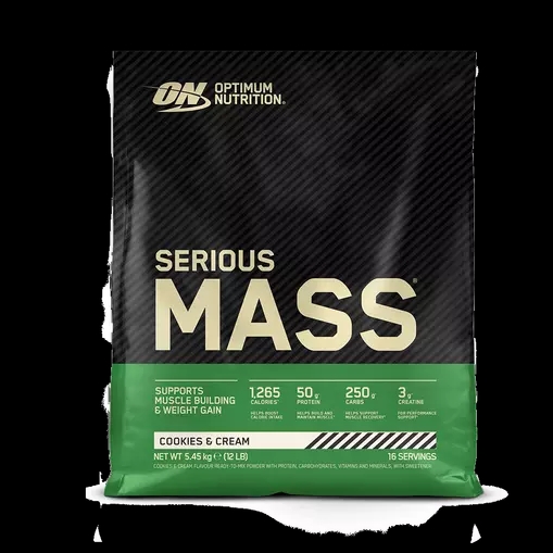 Optimum Nutrition Serious Mass Cookies & Cream 5.45 kg (16 Servings) Türkiye | 108439DZC